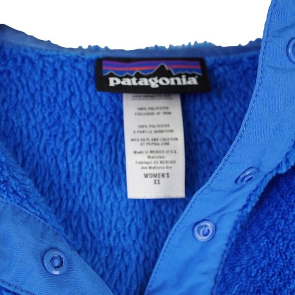 Women's Patagonia Re-Tool Snap-T Fleece Jacket Pullover Blue Womens XS Deep Pile - Picture 5 of 15